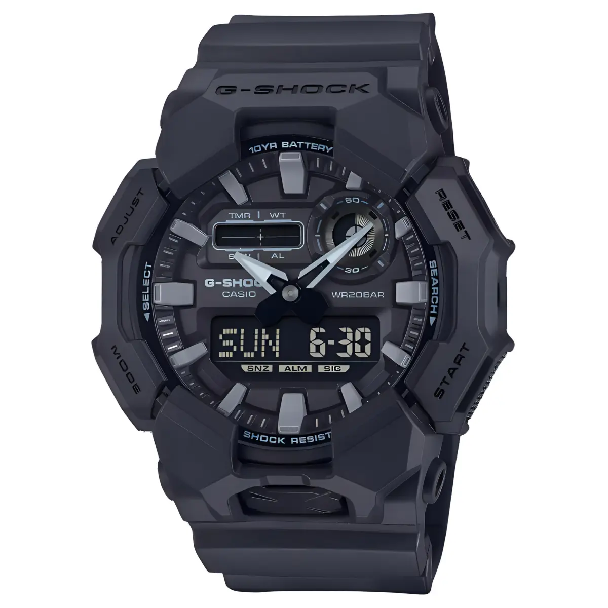 CASIO Quartz Movement Resin Strap Watch Men's Watches Black Dial