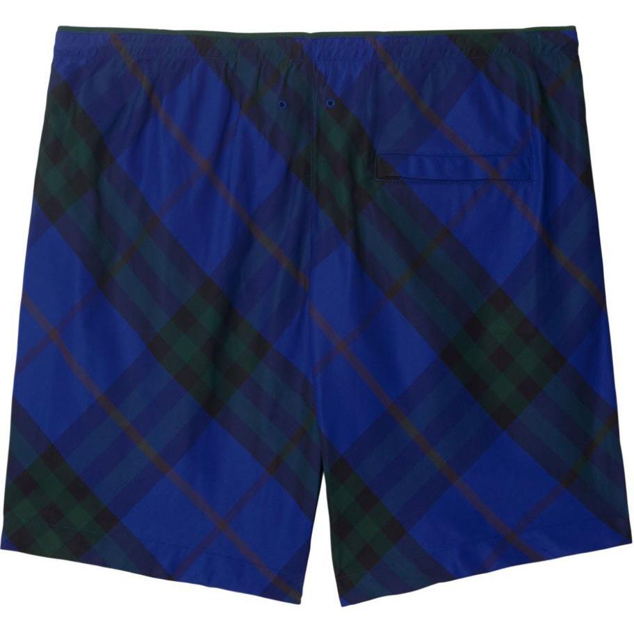 Burberry Checkered Knee Length Twill Swim Shorts