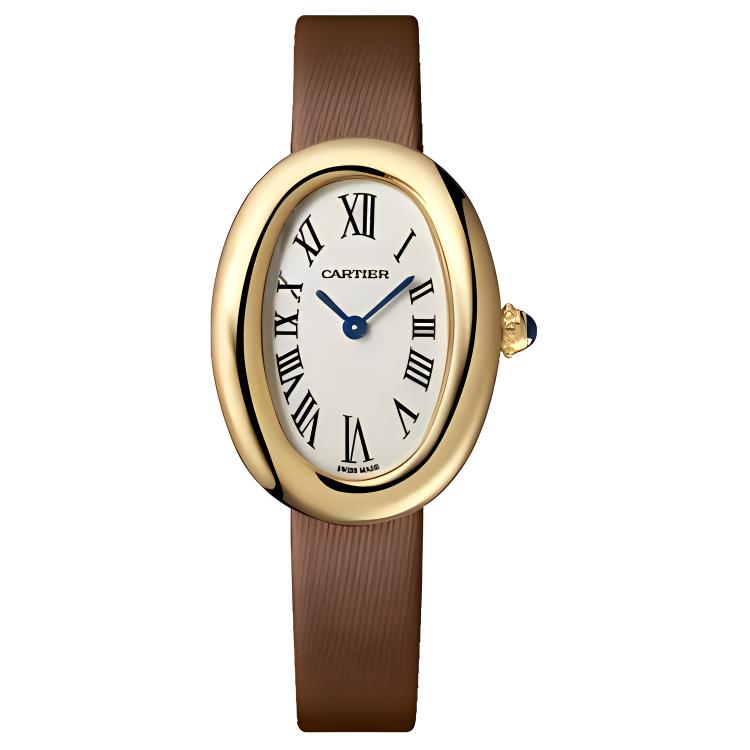 CARTIER Bathtub Collection Quartz Movement 30m Waterproof Women's Watch 31.6*24.5mm White Dial