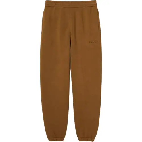 GUCCI SS25 Knitted Sweatpants Men's Brown