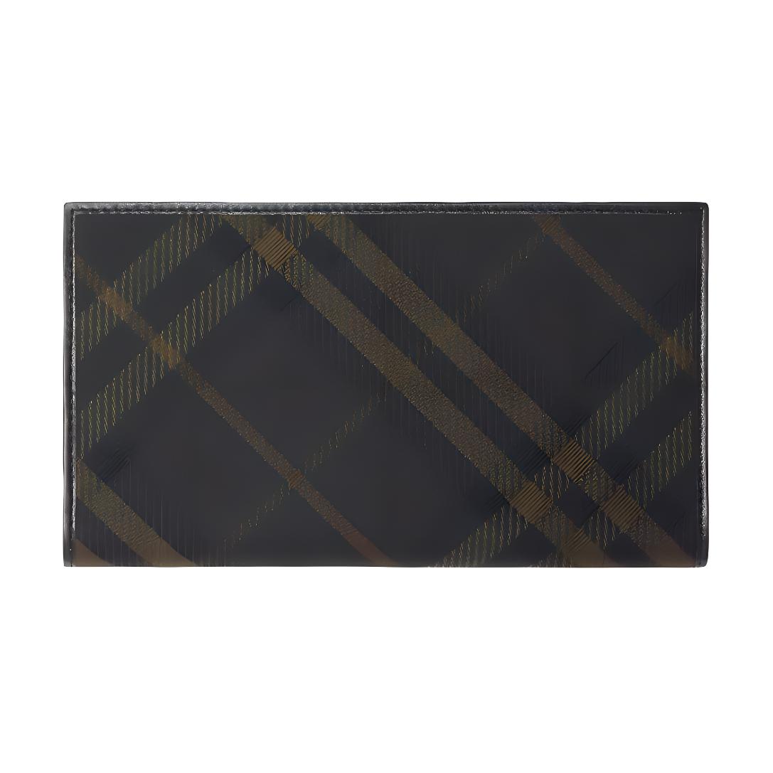 Мужской кошелек Burberry в клетку (темно-серый)