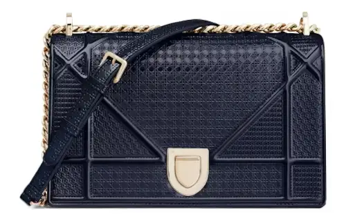 DIOR Calfskin Shoulder Bag, Crossbody Bag Regular Women's Blue