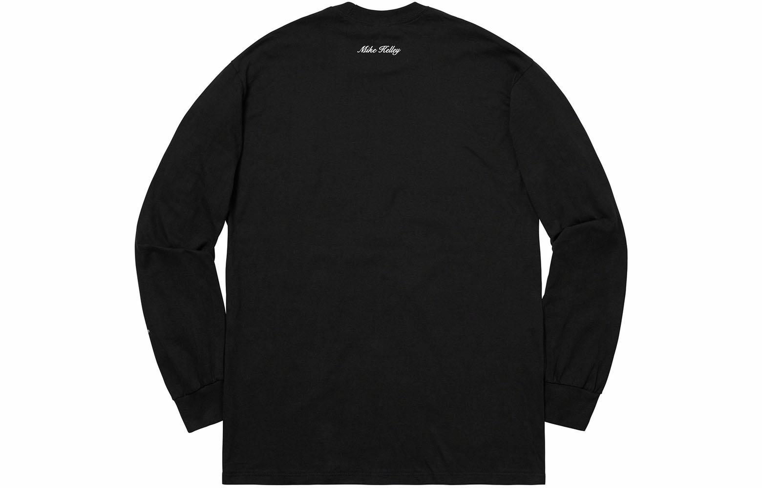 Футболка Supreme FW18 Mike Kelley AhhYouth! L/S Tee Black T (черная) — фото 2