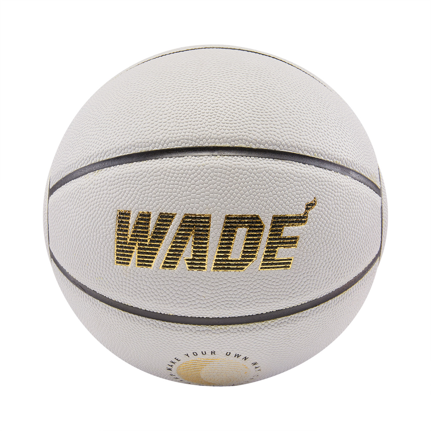 Li Ning WOW B8000 Pu Basketball Gray/Black/Gold Size 7 Training Competition Unisex