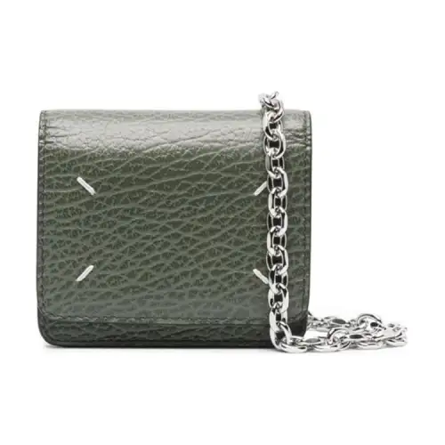 Maison Margiela Foldover Top Chain-Linked Wallet