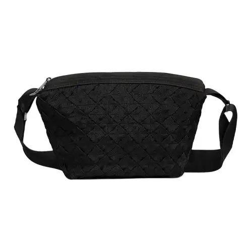 Bottega Veneta Fabric Shoulder Bag, Crossbody Bag Small Men's Black