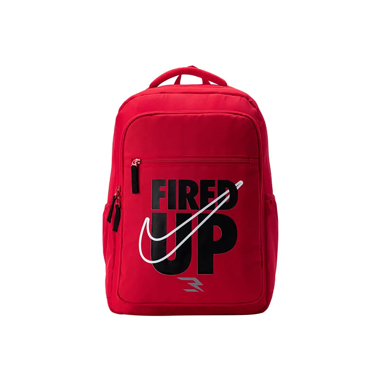 Nike Polyester Laptop Backpack Bag Unisex Red Lotus Flower