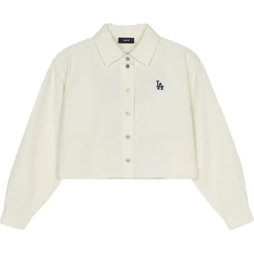 MLB Shirts Women's Beige Lapel