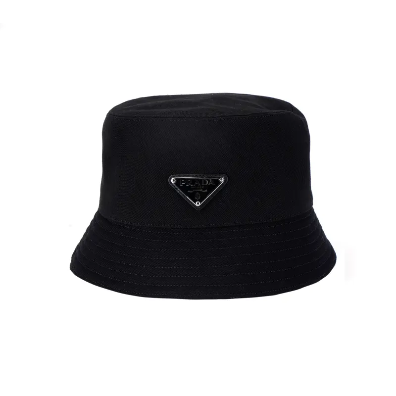 PRADA Triangle-logo Shearling Bucket Hat