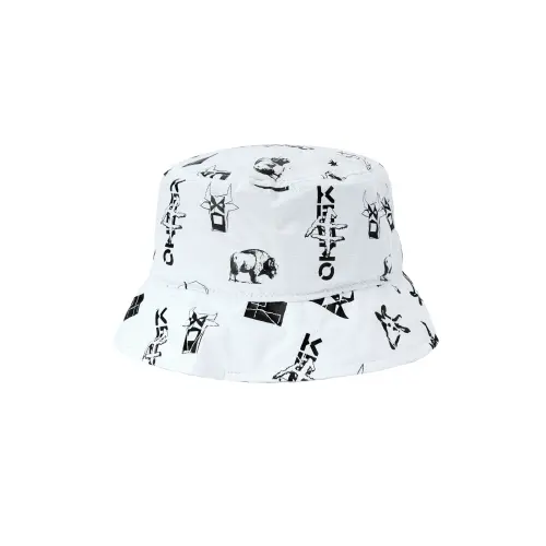 KENZO Bucket Hats Unisex Ecru