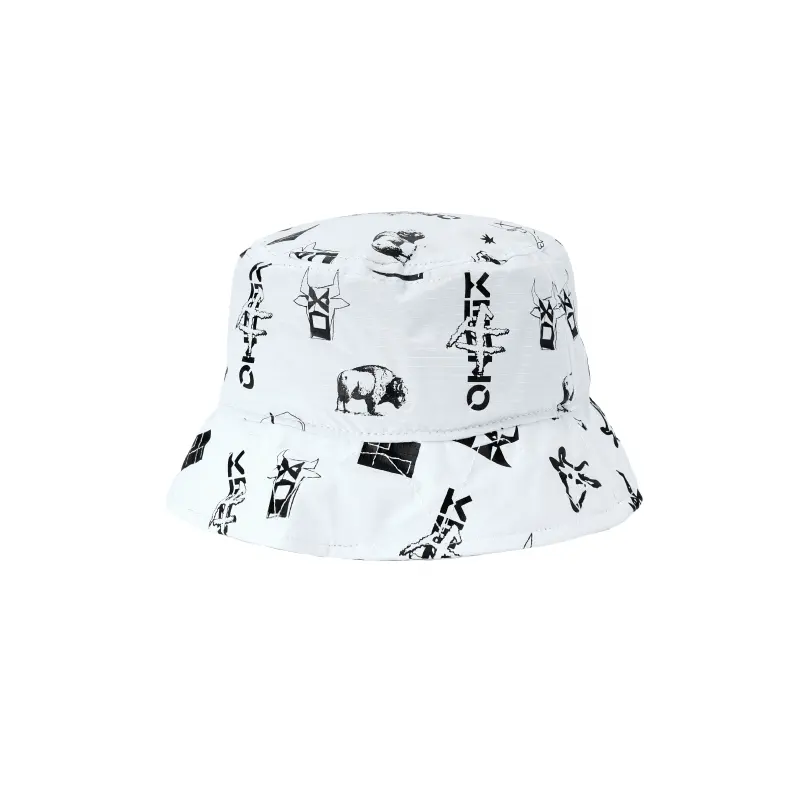 KENZO Bucket Hats Unisex Ecru