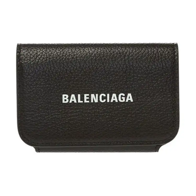 Balenciaga Cow Leather Card Holder Regular Women's Black