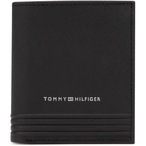 Tommy Hilfiger Cow Leather Wallet Men's Black