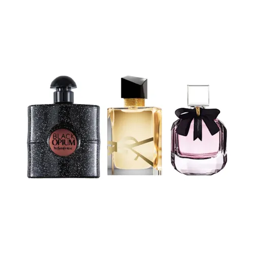 YSL, perfume sample, black floral set, 7.5 ml, 7.5 ml, 7.5 ml, Birthday gift
