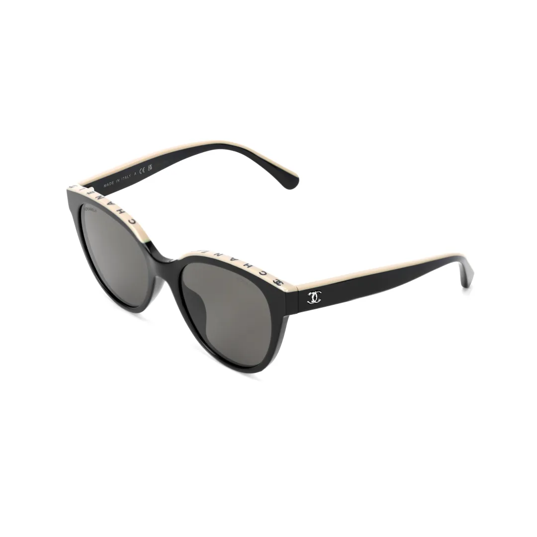 CHANEL Butterfly Sunglasses Unisex Black