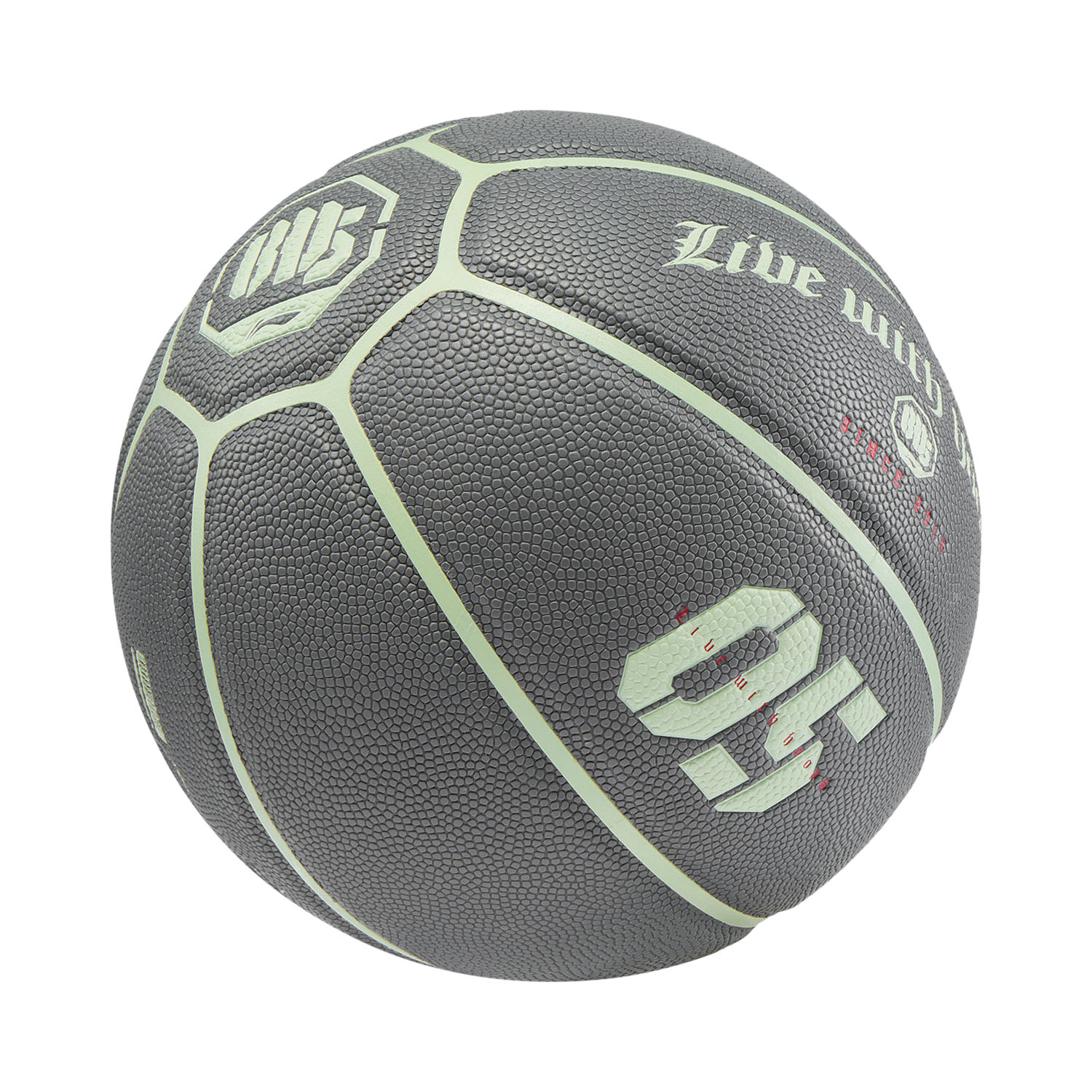 Li Ning Badfive Pu Basketball Green/Gray Size 7 Training Unisex China Mainland Version