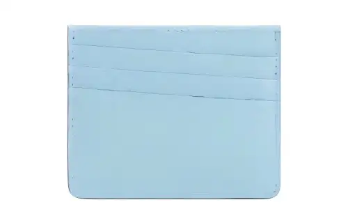 Maison Margiela Calfskin Card Holder Men's Blue