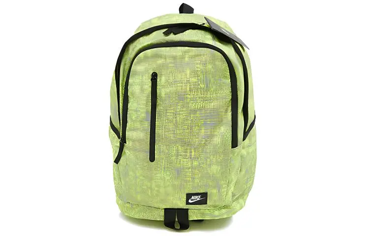 Nike Polyester Backpack Regular Unisex Light Green