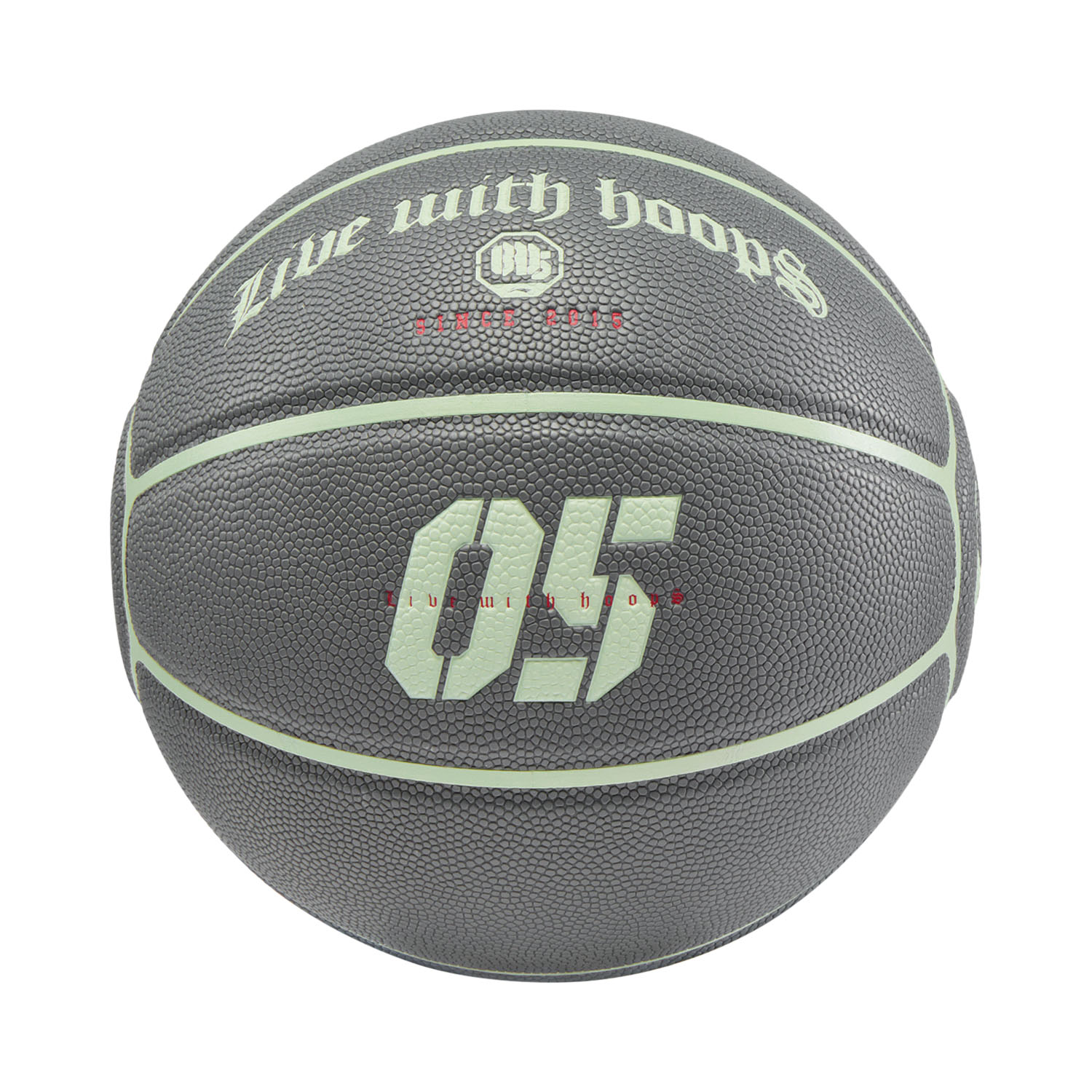 Li Ning Badfive Pu Basketball Green/Gray Size 7 Training Unisex China Mainland Version
