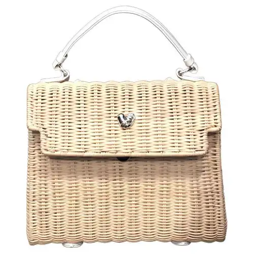 Chrome Hearts Leather Handbag Women's Beige