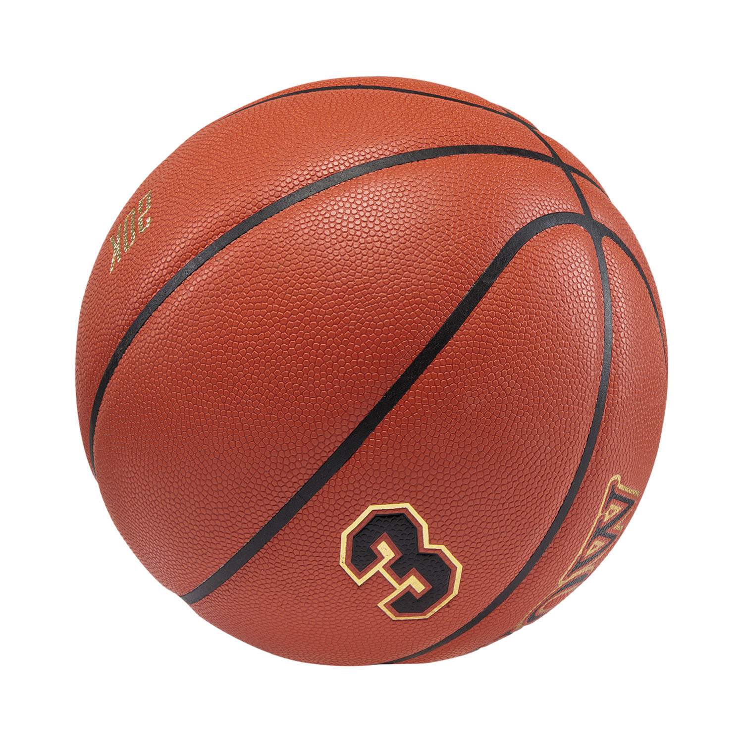 Li Ning WOW B8500 Pu Basketball Brown Yellow/Black/Gold Size 7 Competition Unisex