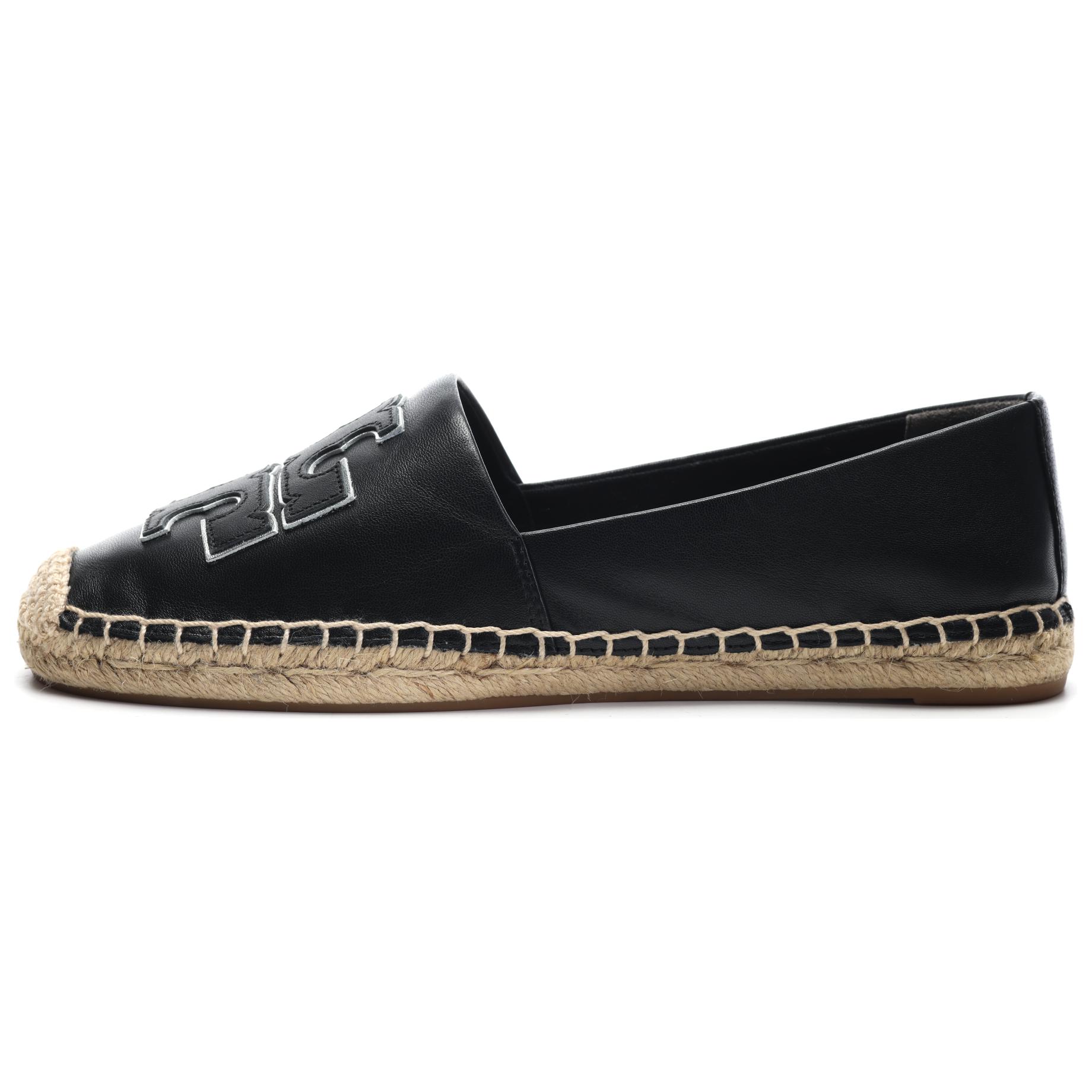 TORY BURCH Ines европейский стиль Простой стиль воздухопроницаемый рыбацкая обувь женский черный