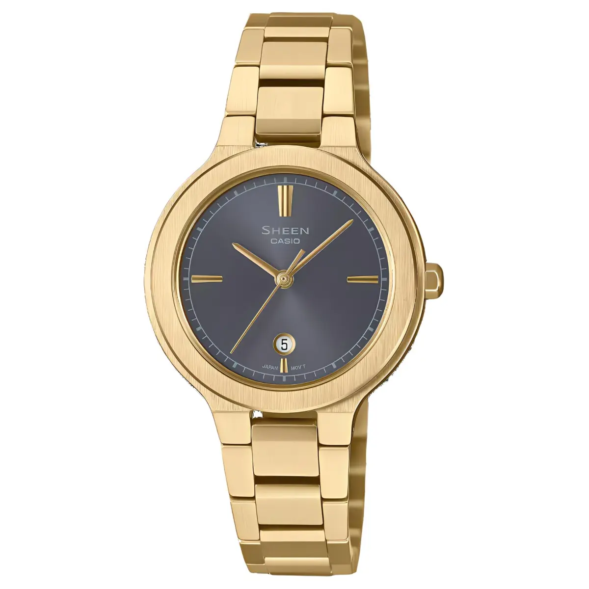 CASIO Quartz Movement Stainless Steel Strap Watch Unisex Gray Dial