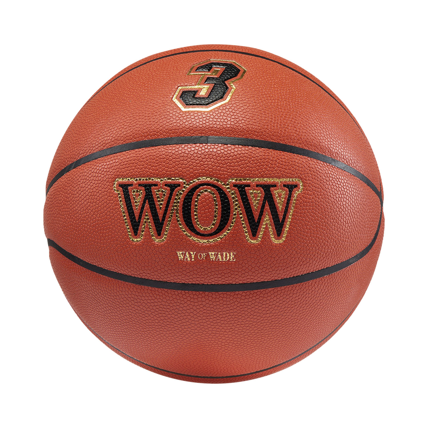 Li Ning WOW B8500 Pu Basketball Brown Yellow/Black/Gold Size 7 Competition Unisex