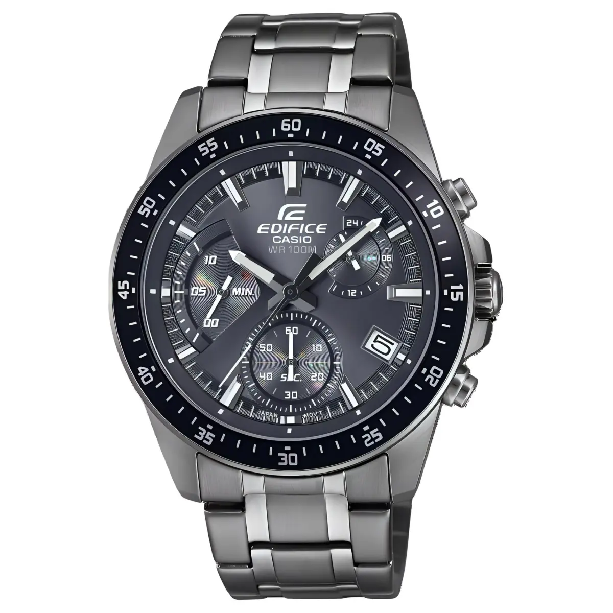 CASIO Quartz Movement Stainless Steel Strap Watch Men's Watches Black Dial