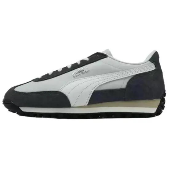 PUMA Easy Rider Anti-Slip Wear-Resistant Low-Top Casual Shoes Unisex Black Gray Color