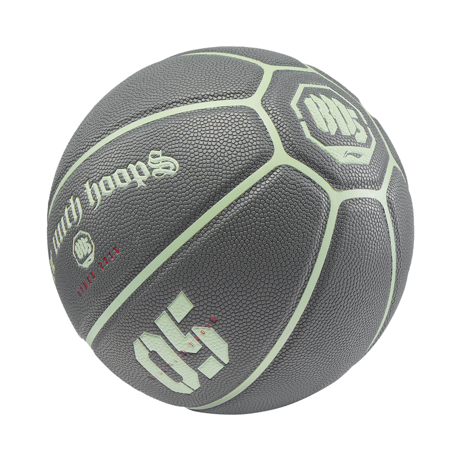 Li Ning Badfive Pu Basketball Green/Gray Size 7 Training Unisex China Mainland Version