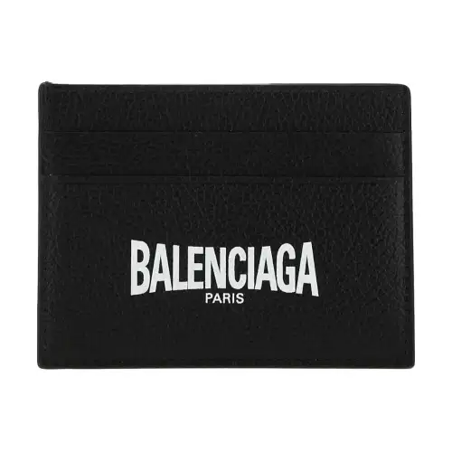 Balenciaga Cow Leather Wallet Men's Black