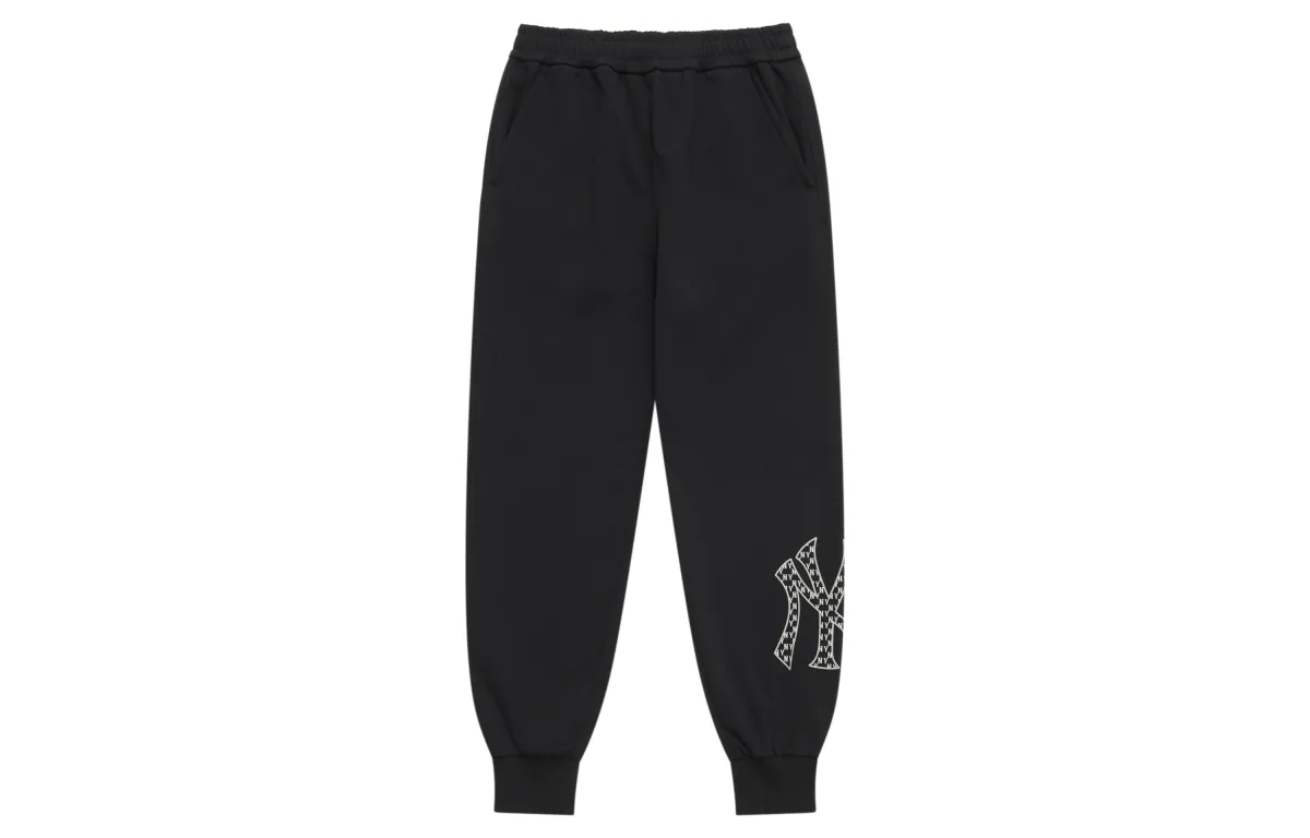 MLB MONOGRAM SS25 Knitted Pants Unisex Black