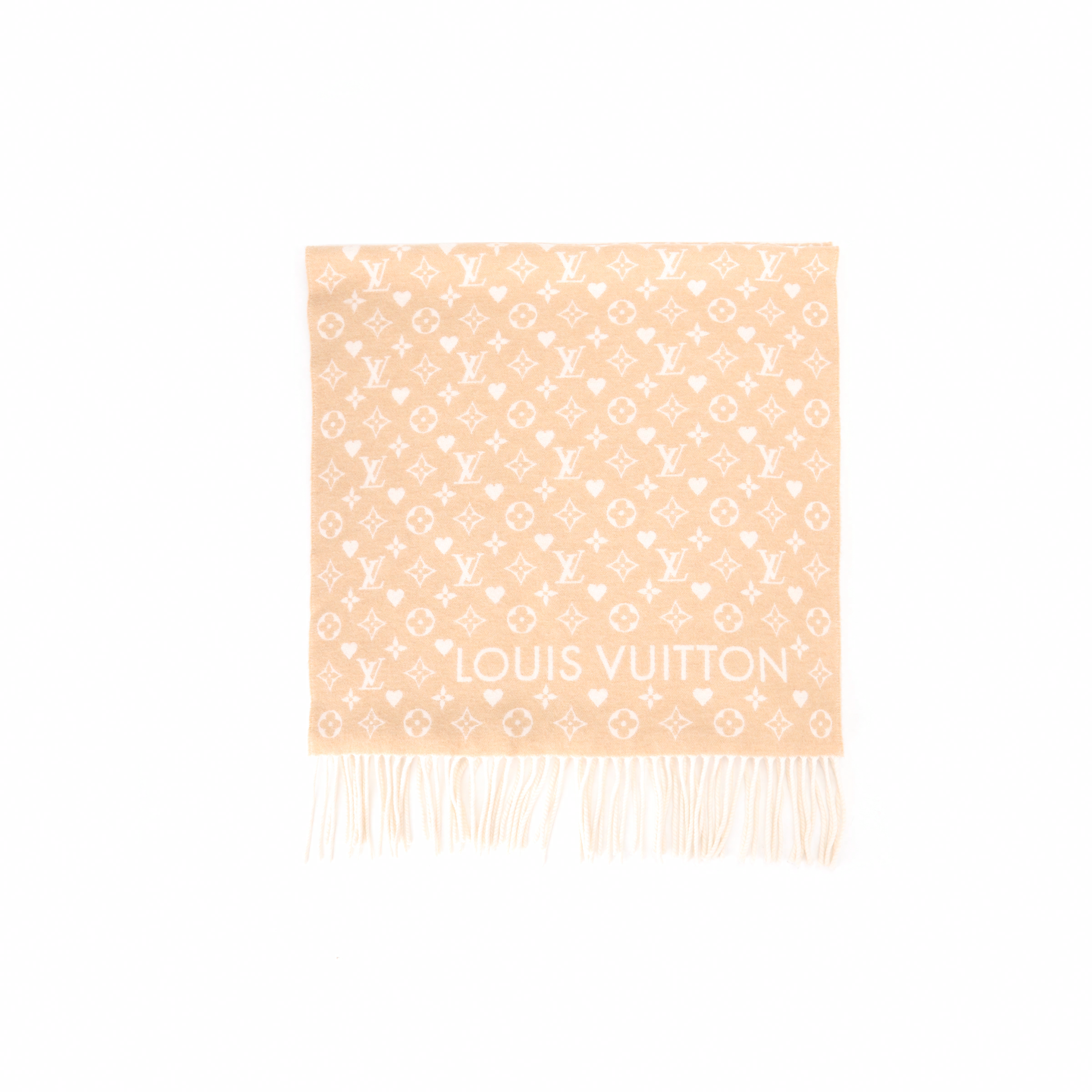 Женские шарф Louis Vuitton LOUIS VUITTON GAME ON (бежевый)