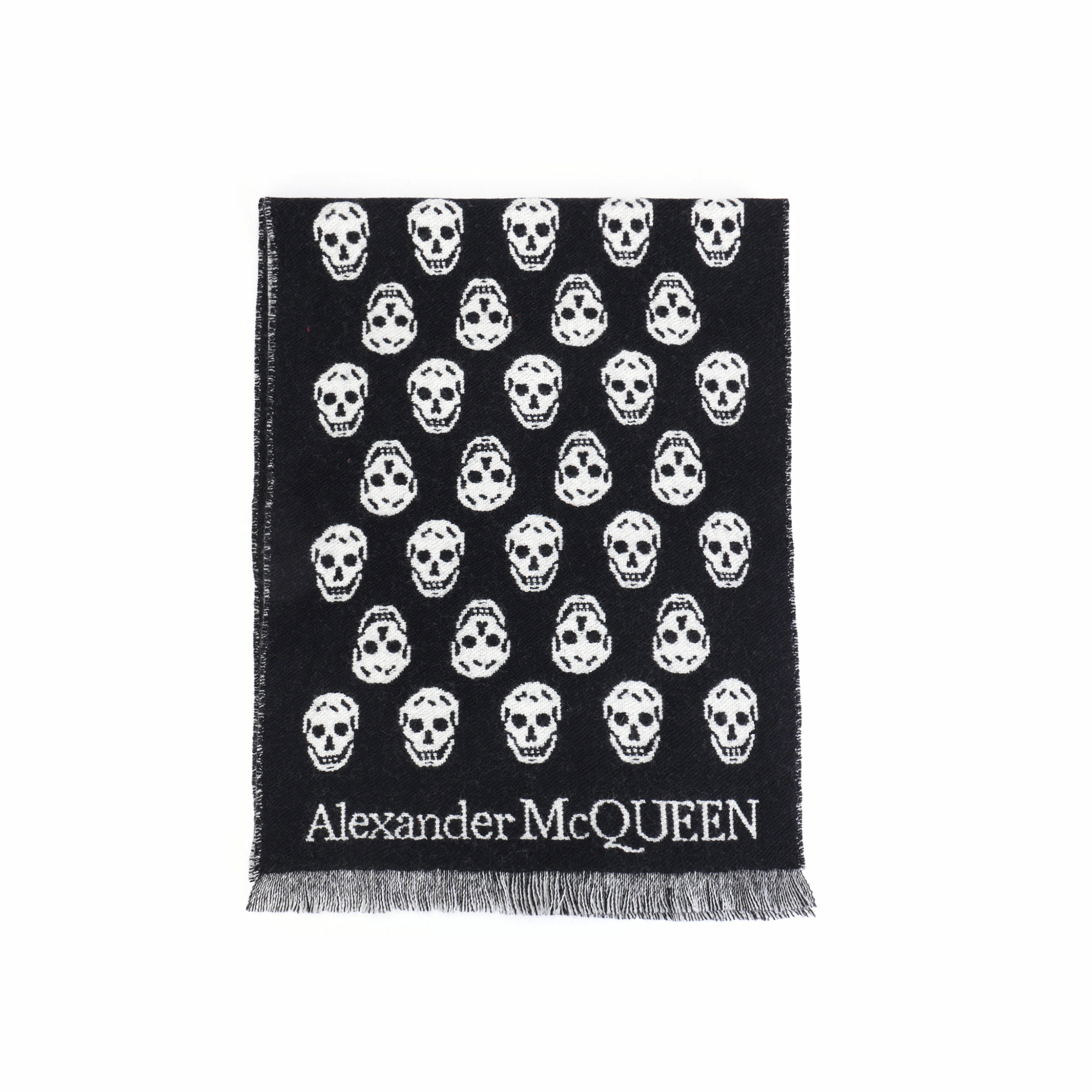 Шарф Alexander McQueen Allover (черный)