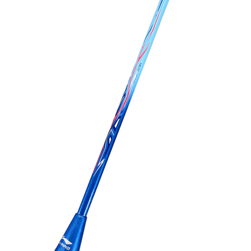 Li Ning Thunder 9 Carbon Aluminum Badminton Rackets Offensive Type Heavy Head, Stiff Shaft Entry level 4U/G5 Blue