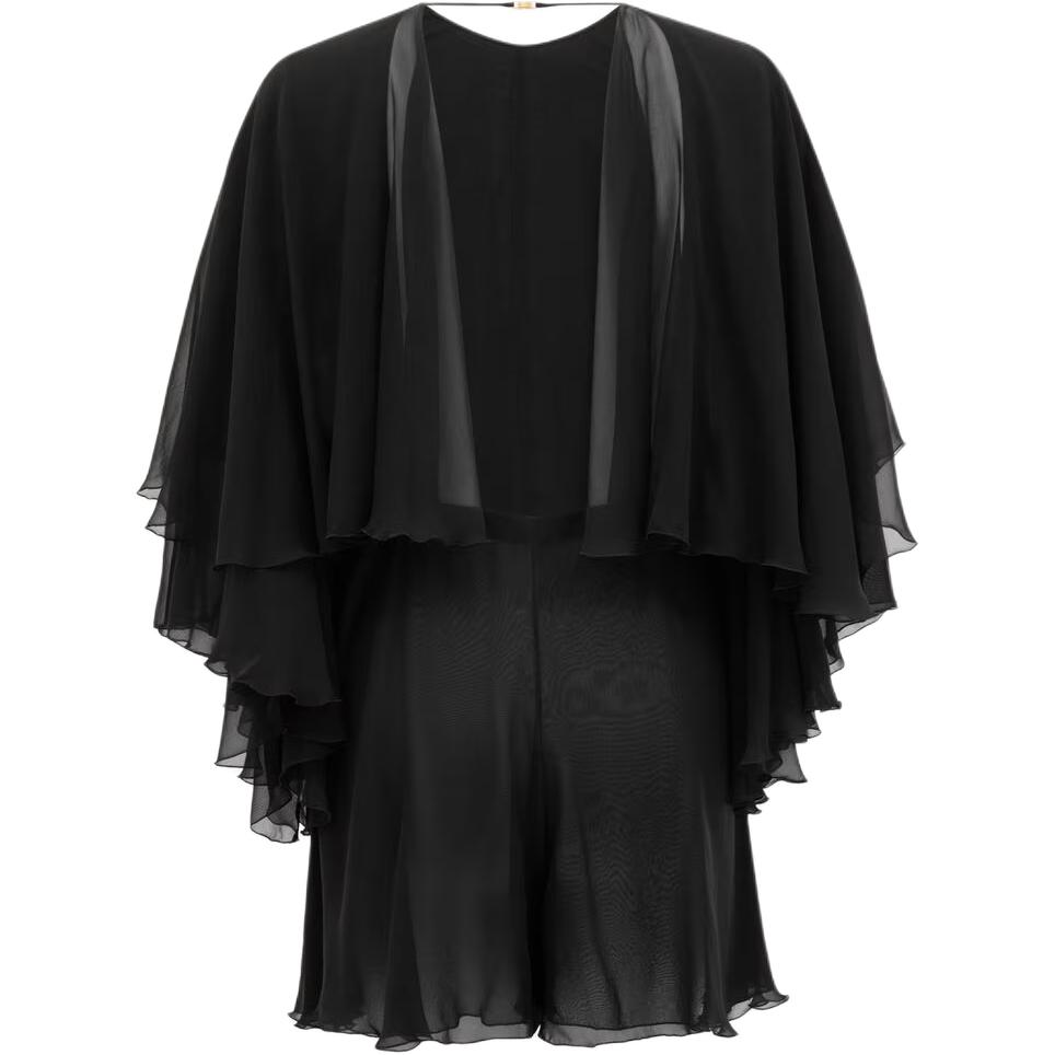 Женское боди SAINT LAURENT Silk (черное) — фото 2