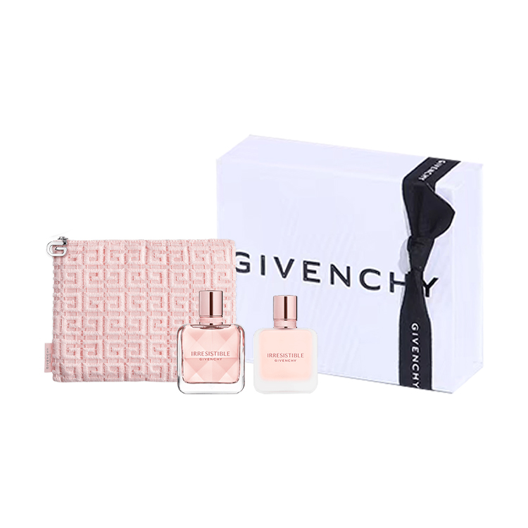 Givenchy Charming Fragrance Spray Perfume Sets Eau De Parfum EDP Rose 35ml+35ml+Makeup Bag