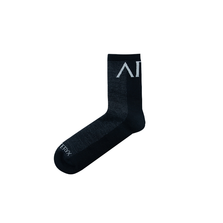 Arc’teryx MERINO WOOL LIGHTWEIGHT 3/4 Crew Socks Unisex 1 Pack Black