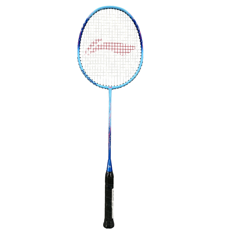 Li Ning Thunder 9 Carbon Aluminum Badminton Rackets Offensive Type Heavy Head, Stiff Shaft Entry level 4U/G5 Blue