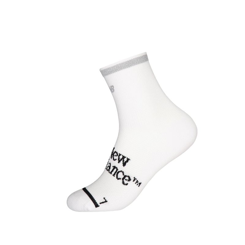 New Balance Ankle Socks Unisex 1 Pack White
