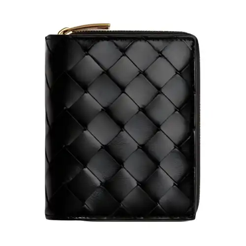 Bottega Veneta Calfskin Wallet Women's Black
