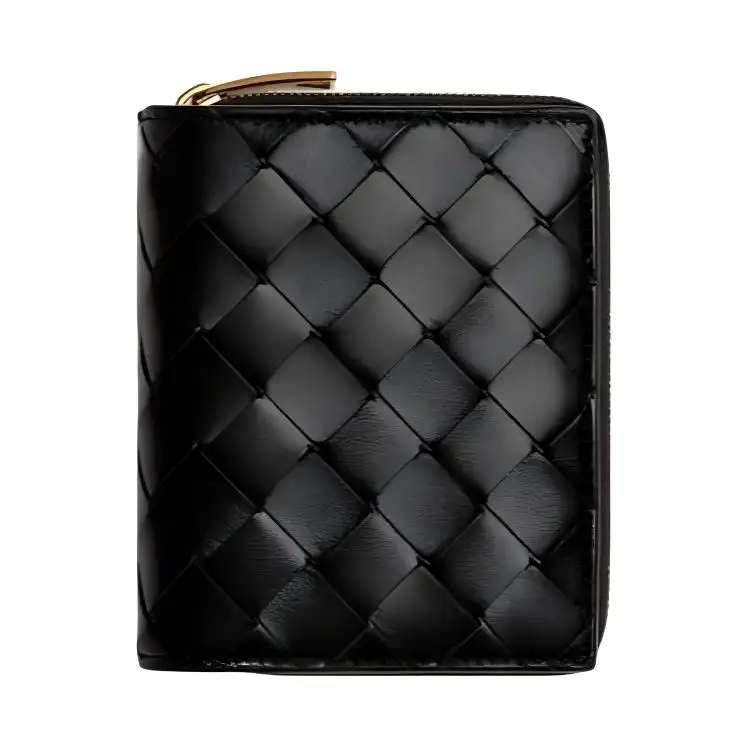 Bottega Veneta Calfskin Wallet Women's Black