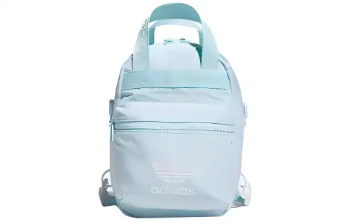 Adidas Originals Trefoil Polyester Small Backpack Handheld Backpack Crossbody Bag Mini Unisex Light Mint Green