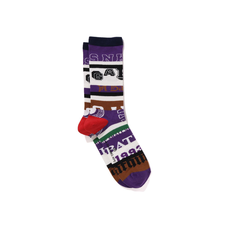 A BATHING APE SS24 Crew Socks Unisex