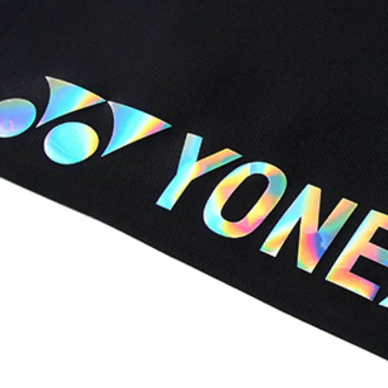 YONEX Flash Logo Fleece Lined Thermal Mid Rise Solid Color Sports Pants Men’s Black