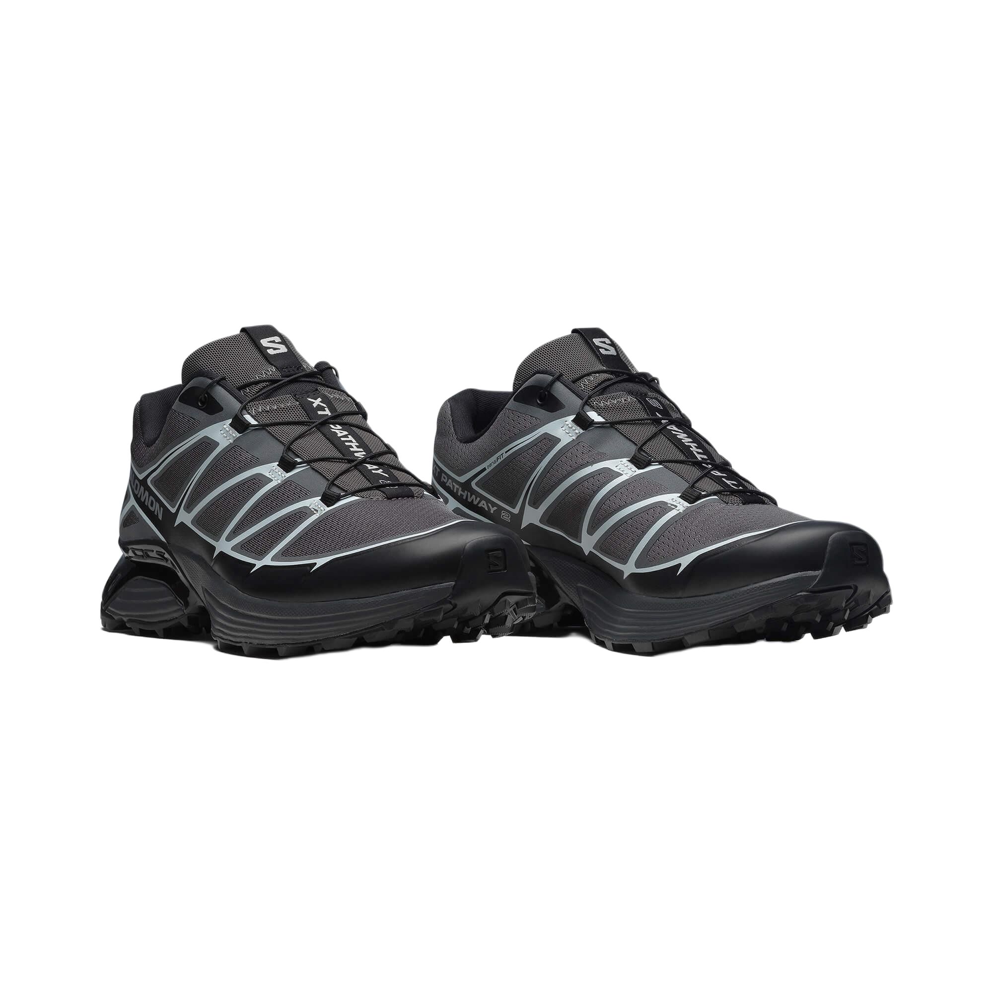 SALOMON XT Pathway Abrasion Resistant Low top Casual Trail Running Marathon Running Shoes Unisex Gray Black