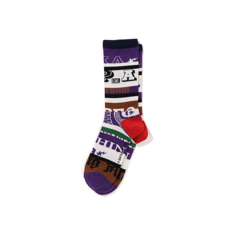A BATHING APE SS24 Crew Socks Unisex