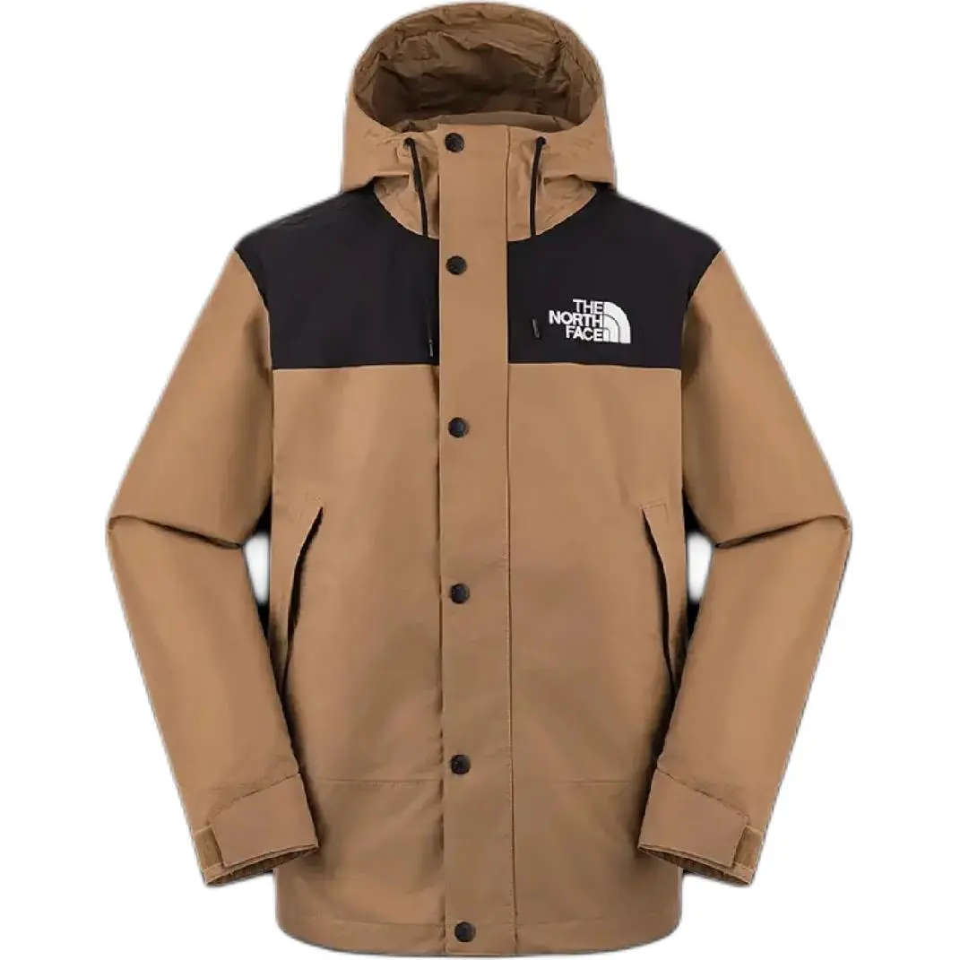 THE NORTH FACE Urban Exploration Hiking Breathable, Waterproof And Windproof Windbreaker Jacket Men's Latte Brown