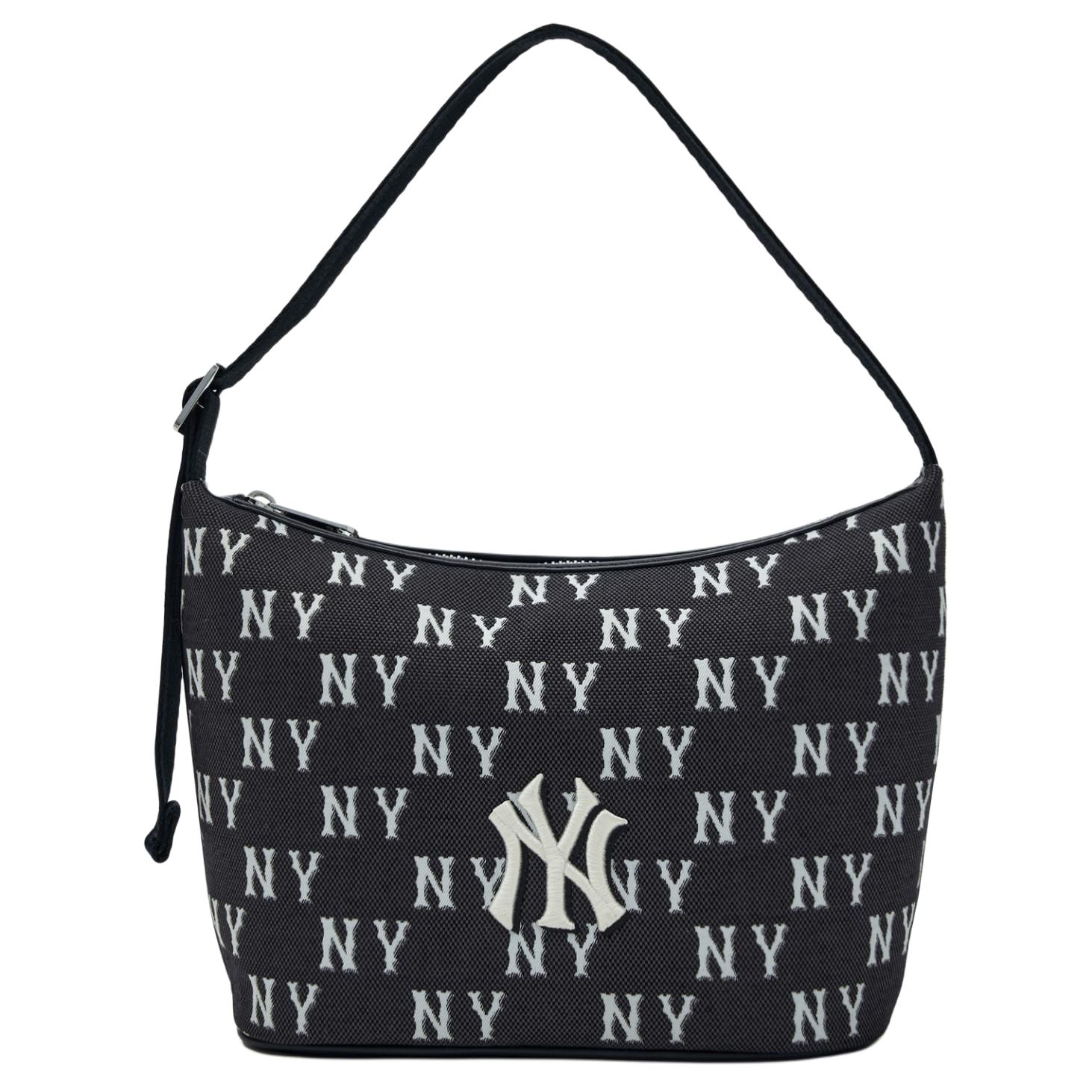 Сумка MLB Monogram Hobo (черная)